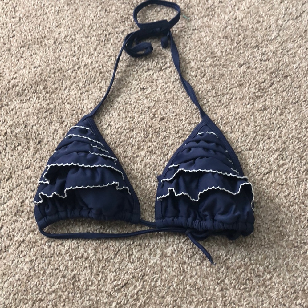 Navy blue bikini top